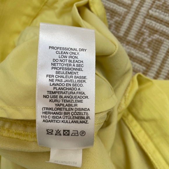 Tibi Carpenter Pants in Citrus Yellow - Picture 5 of 5